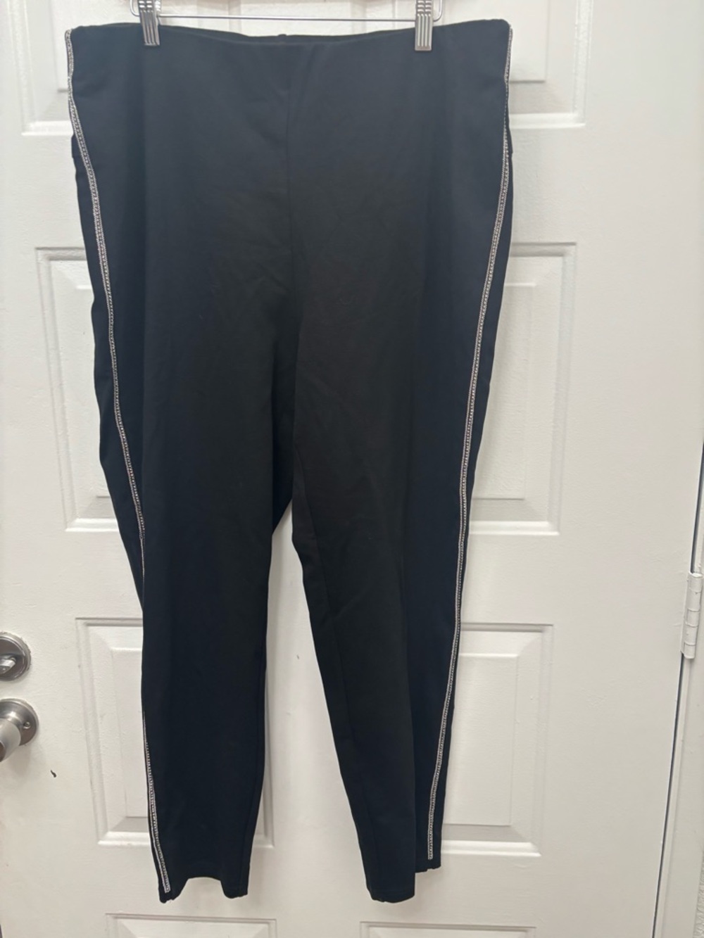 Philosophy Woman Black Ponte Knit Pull-On Pants